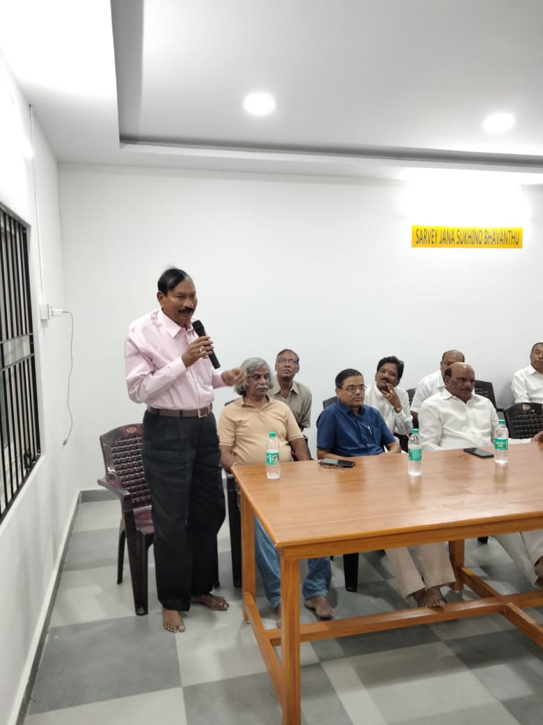 The Advisory Board Member of the Association V. Yadaiah Garu speaking about the Chief Guest Jagadeeswar Goud Garu.jpg